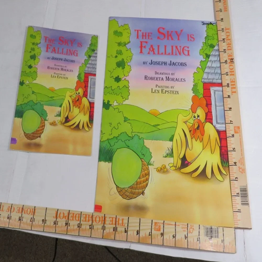 The Sky is Falling BIG BOOK (almost 2 feet tall)  By Joseph Jacobs Classroom